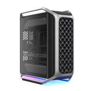 쿨러 마스터 코스모스 알파 풀 타워 ATX PC 케이스 u2013 플래그십 커브드 알루미늄 프레임, 강력한 200mm 듀얼 흡기 팬, 400mm GPU 및 420mm 라디에이터, ARGB 섀시 언더글로우, 한정판