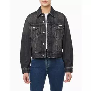 캘빈클라인 진 CALVIN KLEIN JEANS 여성 90s 블랙 데님 트러커47B741G
