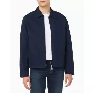 캘빈클라인 진 CALVIN KLEIN JEANS 남성 코튼 도비 블루종 자켓4LE419G