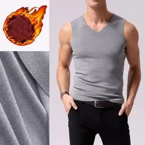 따뜻한 피치기모 소재 방한 데일리 보온 런닝