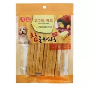 [룽스_64]애견간식 고구마치즈 스틱 애견간식대용량 120g