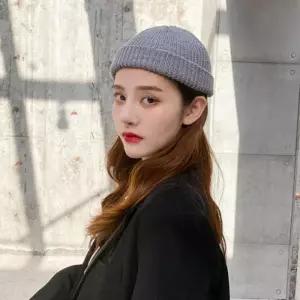 [룽스_64]여성 외출 패션 여자비니 모자 기본 골지 숏 비니