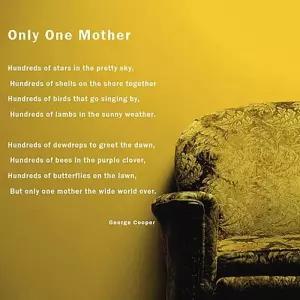 [룽스_64]One Mother 레터링스티커 포인트 그래픽 벽장식