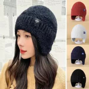 [룽스_64]외출 패션 모자 귀달이 털모자 기모 안감 비니