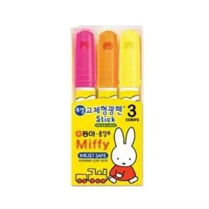 [룽스_64]형광펜 3색 사무용품 문구 필기구 필기구 형광펜