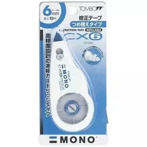 [룽스_64]MONO수정테이프 6mm 10M 리필톰보 CX-6
