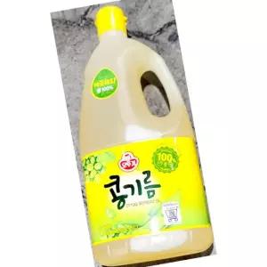 오뚜기 콩 식용유 1.8L 대두유 요리기름 튀김기름