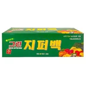 [룽스_65]소 비닐백 비닐팩 지퍼팩 지퍼봉투 18x20x20매 1p