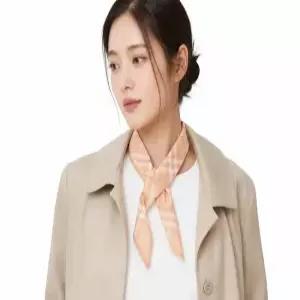 24SS 버버리 여성 스키니 체크 실크 스카프 피치) 8083299