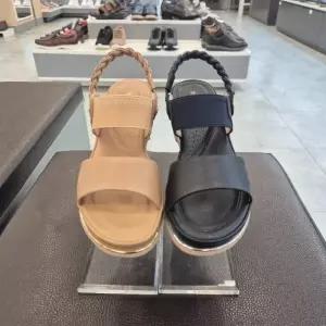 엘칸토 HC11 소가죽 여성샌들 투웨이 6CM 웨지 샌들  XTB4N7U62T6H5935