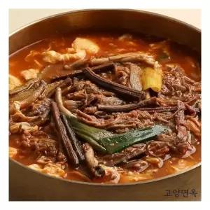 [고양면옥] 한식명장 특허 한우사골 육개장 600g x 1팩, 국내산 대파육개장 소고기 517590