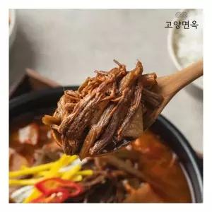 [고양면옥] 한식명장 특허 한우사골 육개장 600g x 2팩, 국내산 대파육개장 소고기 517592