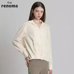 [레노마(renoma)] 솔리드 블루종 블라우스 (택가격: 199000원)