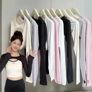 1 쌍 목도리 팔 슬리브 여성을위한 여름 태양 보호 커버 야외 사이클링 러닝 낚시 따뜻하게