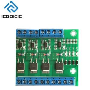 4채널 M MOSFET 드라이버 모듈 3.7V-27V 입력 채널당 10A 전동 제어 LED 스트립 및 산업용 응용 분야용