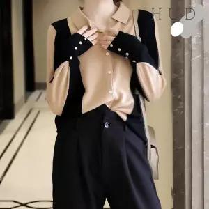 [하프클럽/휴드]카올 카라 니트 가디건