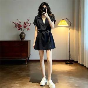 [아리엘스타일]벨트포인트 시크무드 미니원피스 오블비원피스