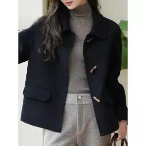 [하프클럽/휴드]밀리스 떡볶이버튼 코트 2COLOR