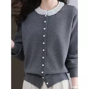 [하프클럽/휴드]뉴드렌 레이스 니트 가디건 4color