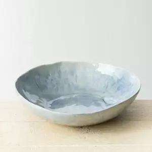 도자기접시 이천도자기 수묵 낮은 샐러드볼 도자기 식기 1호 24cm