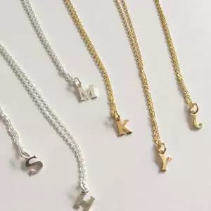 silver925 initial necklace A-Z
