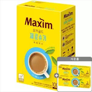 맥심 모카골드 제로슈거 커피믹스 100T+증정6T//2개구매시 1000원DCX넉넉한 유통기한