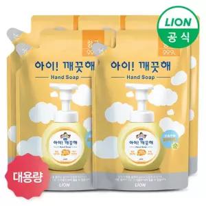 [LION] 아이깨끗해 거품형 대용량 450ml 리필 5개