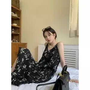[하프클럽/]플라워 끈나시 원피스 WP11912