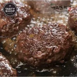 [담양백두산떡갈비]수제한우떡갈비 800g(100g 총8개/3~4인분)