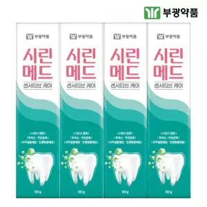 부광약품 시린메드 센서티브케어 치약 100g 3+1개 시린이 민감성 잇몸질환 예방
