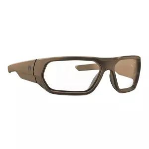 Magpul Radius 선글라스 아웃도어 및 슈팅 안경, 플랫 다크 어스 프레임/투명 렌즈, 비편광 270285