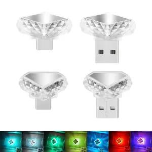 (DR7) 차량용 USB 실내 C타입 무드등 조명 엠비언트 감성 LED DR7-L7