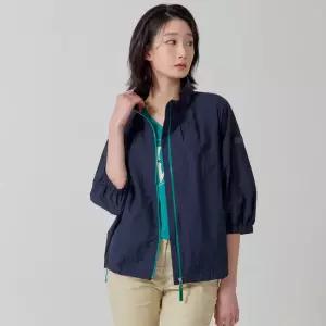 [지센] 반넥 컬러포인트 볼륨 크롭 점퍼 LSJPP355_NA