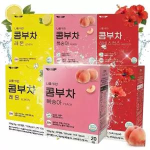 콤부차 모음 레몬 복숭아 히비스커스 20T