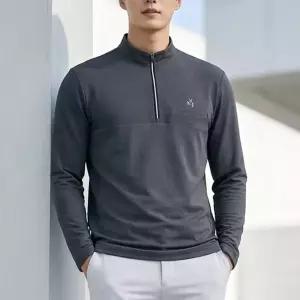 김영주 골프 남성 여름 기능성 집업 티셔츠 아웃도어 작업 근무 출근 리벌스 1123