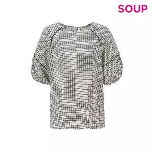 숲 래글런 퍼프 반팔 블라우스 SZ7SS30 439119
