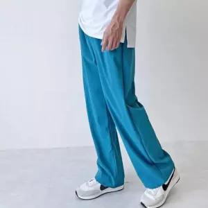 남성 여름 데일리 린넨 일자 밴딩 와이드팬츠 바지