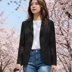 여성 블레이저 데일리 세미 오버핏 여성 자켓 간절기 가을 정장