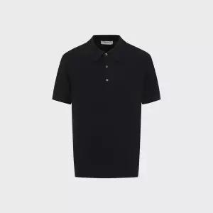 SS 남성여름니트 기본 카라반팔티셔츠 다크네이비.NEF2ET1921 CT3682
