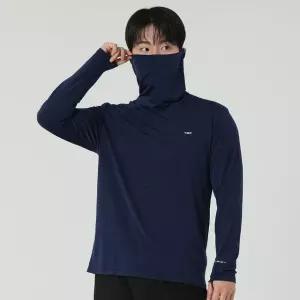 파라고나 남성 프리미엄 냉감 마스크 일체형 쿨링 티셔츠 A26T210