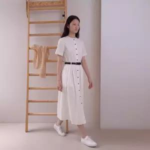[레코브]벨티드 오픈 롱 원피스