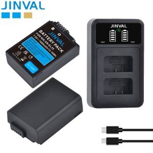 JINVAL EN-EL25 배터리 1600mAh EN 카메라 + PD20W 고속 듀얼 충전기 니콘 Z50 II Z30 ZFC용