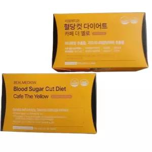리얼메디온 혈당컷 다이어트 카페 더 옐로 가르시니아 바나바잎 255g 2개