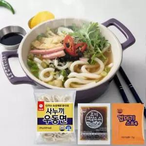 개별포장 천일 사누끼 우동 10인분 230g 10봉 + 가쓰오부시 소스 10개 +...