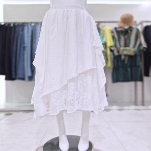 [AK원주점] [밸리걸] 레이어드 레이스 밴딩 롱 스커트 503820