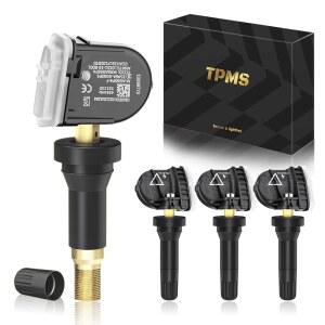 품보트 TPMS GM 433Mhz 사전 프로그래밍, 캐딜락 XT5 2017-2022 / 쉐보레 말리부 2016-2022|크루즈 2016-2019|카마로(16-20) GMC 아카디아 2016-2022 /OE#13598773(4종 세트) 타이어 공기압 센서