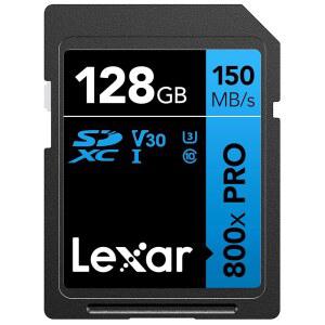 LEXAR 128GB 고성능 V30 U3 800X SD UHS 카드 4K C10 PRO