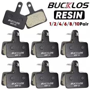 BUCKLOS 수지 디스크 브레이크 패드 Shimano 호환 B01S 내마모성 유압 사이클링 부품 용 MTB