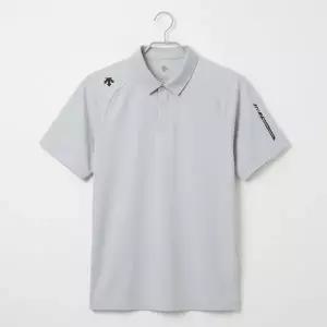 데상트 DESCENTE 남성 트레이닝 레귤러핏 폴로 반팔 티셔츠 / LIGHT GREY SR321TPS73-LGRY