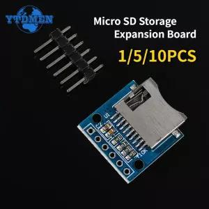 5/0pcs SD 스토리지 확장 보드 Arduino 용 핀이있는 미니 TF 카드 메모리 실드 모듈